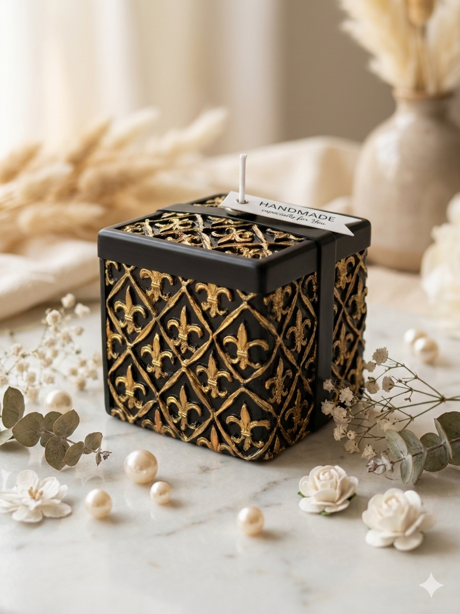 Cube Sculptural Lys d’Or