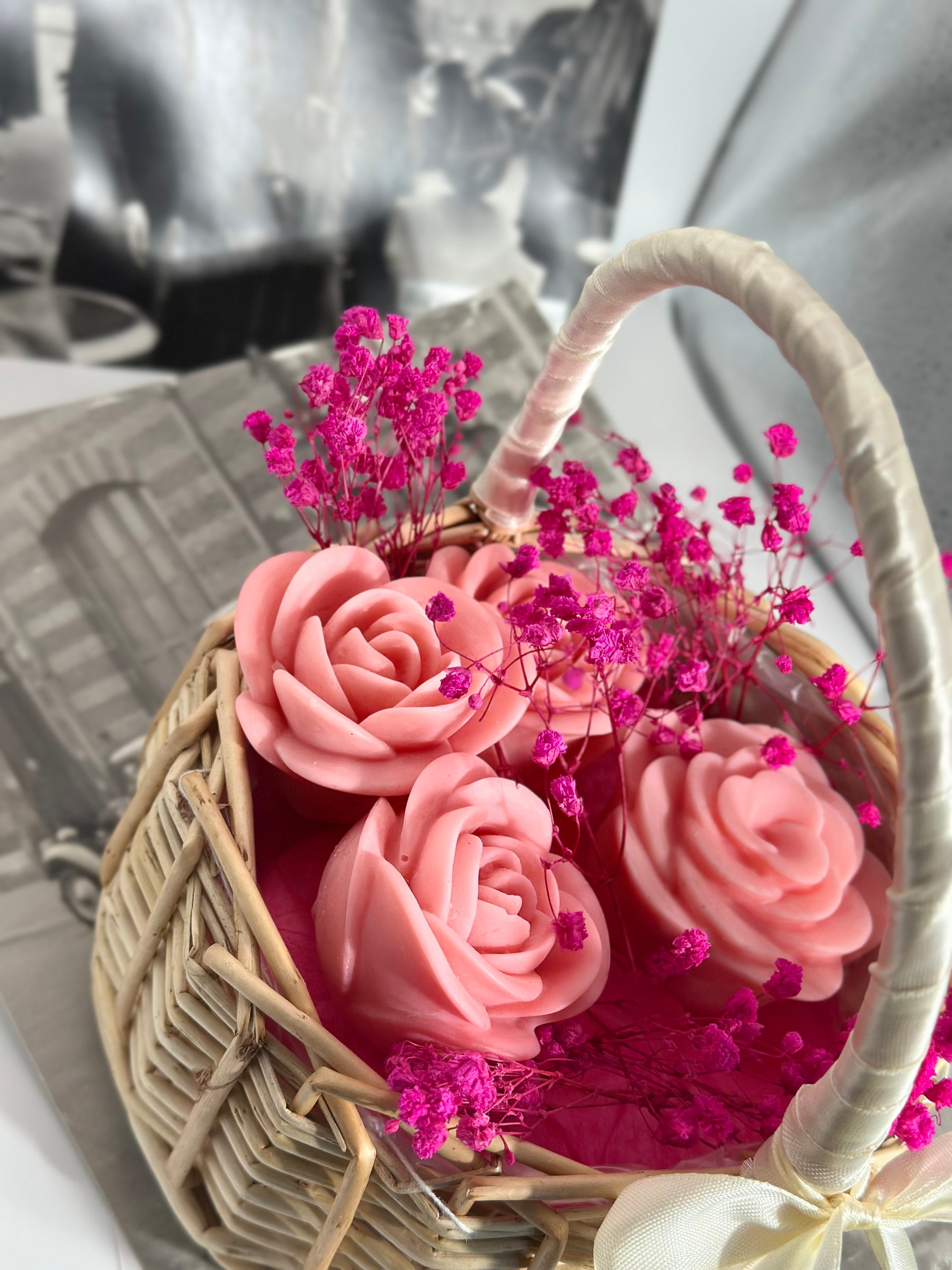 Panier Rose Éternelle