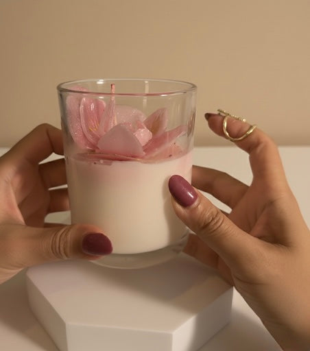 Bougie Orchidée Rose Royale – Édition Prestige 300