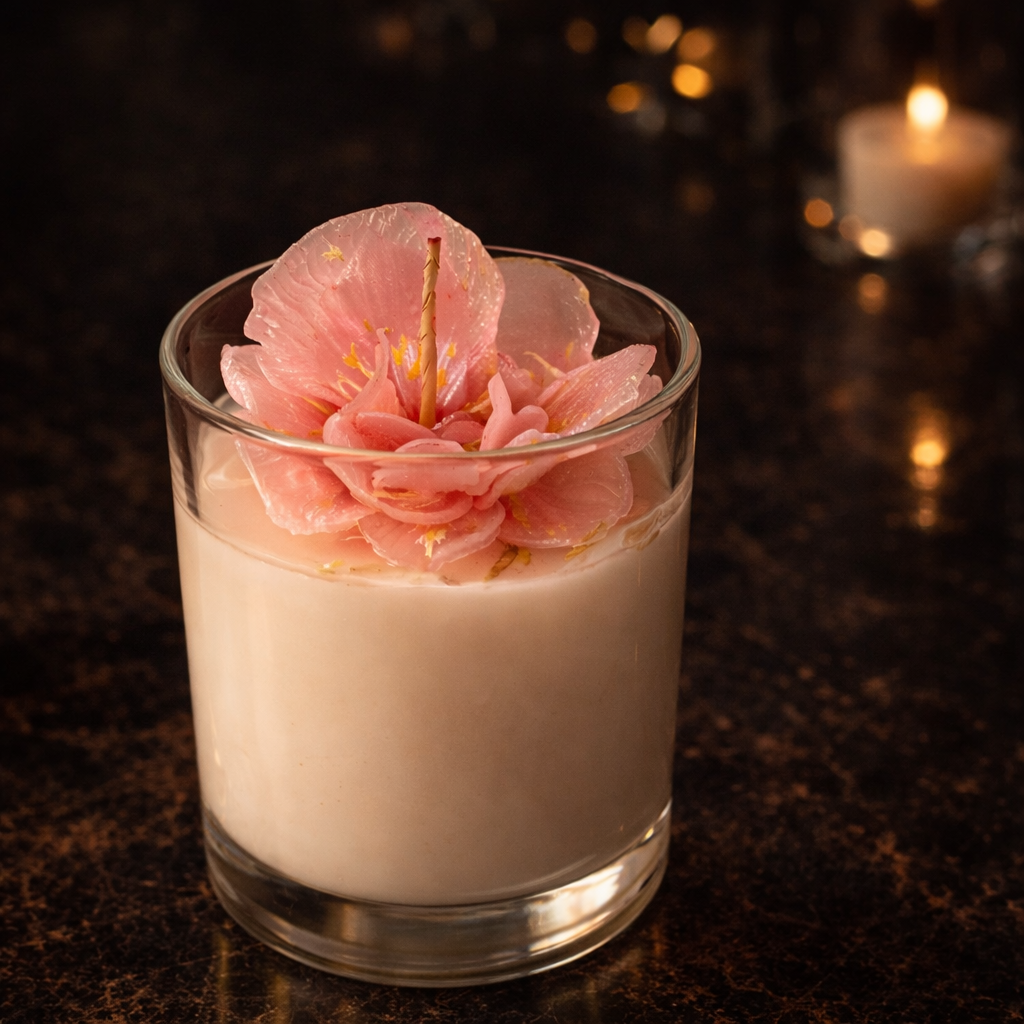 Bougie Orchidée Rose Royale – Édition Prestige 300