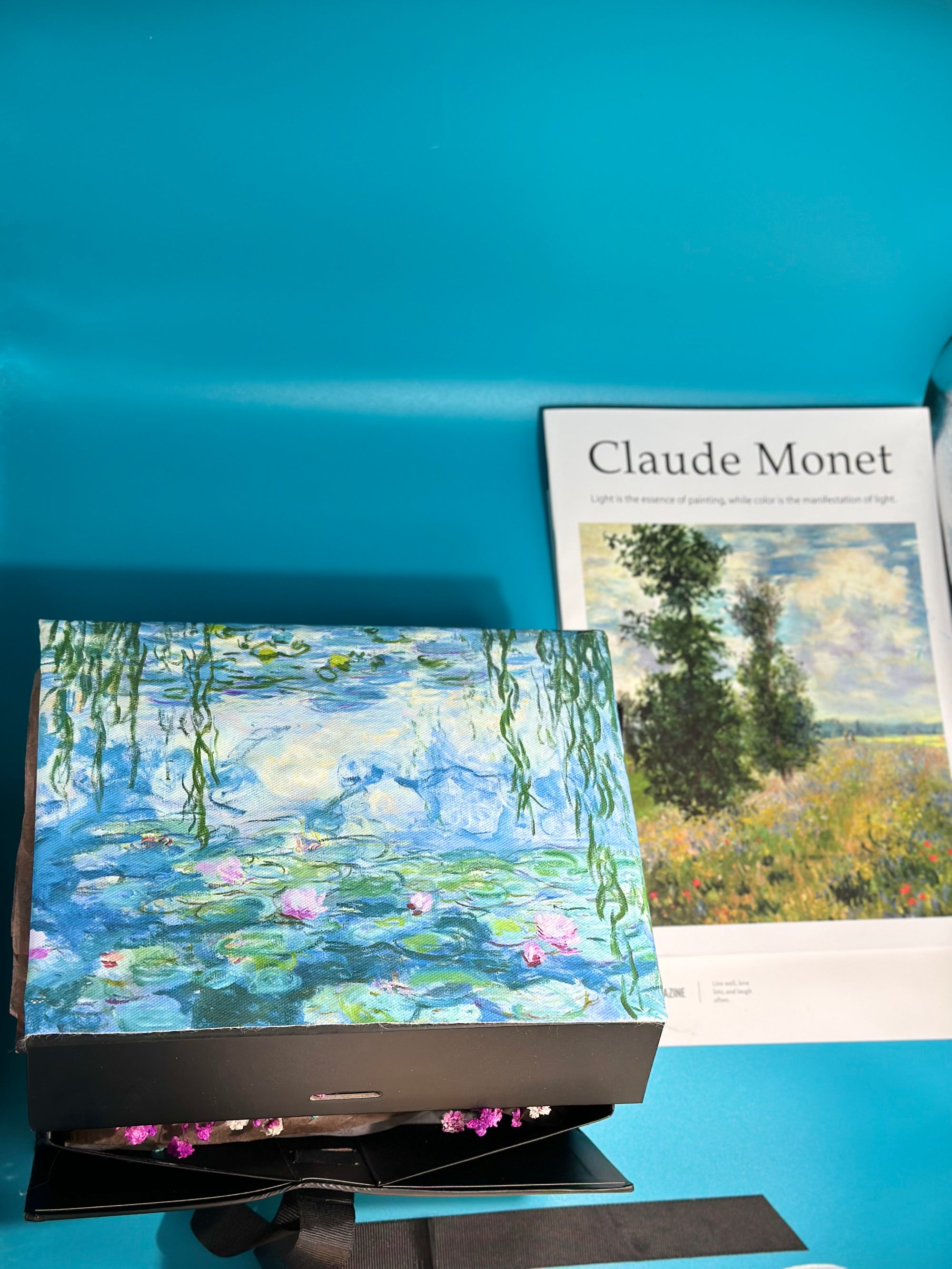 Bouquet Monet – Champs de lumière panier signature