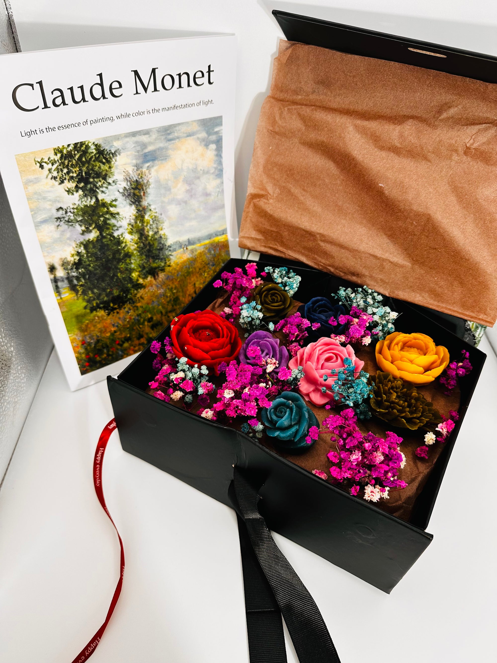 Bouquet Monet – Champs de lumière panier signature