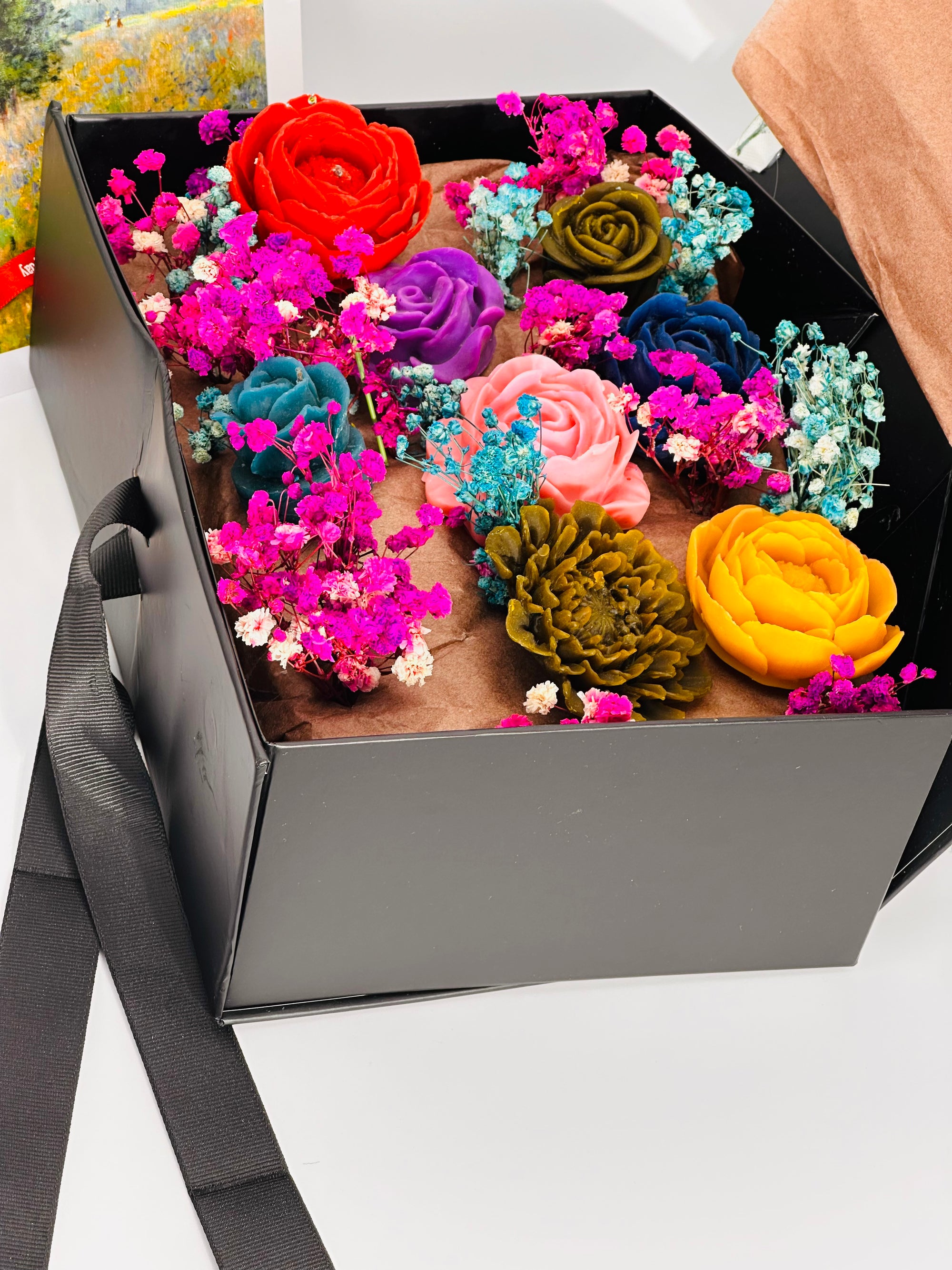 Bouquet Monet – Champs de lumière panier signature